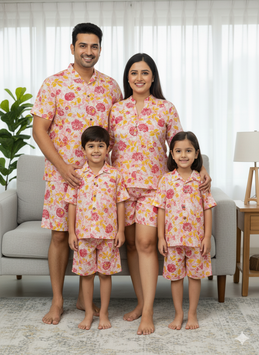 Family Matching Pool Party/Vacation – Tropical Resort wear for All Ages