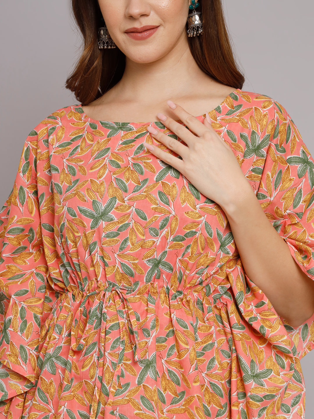 Floral Printed Kaftan Co-Ord Set
