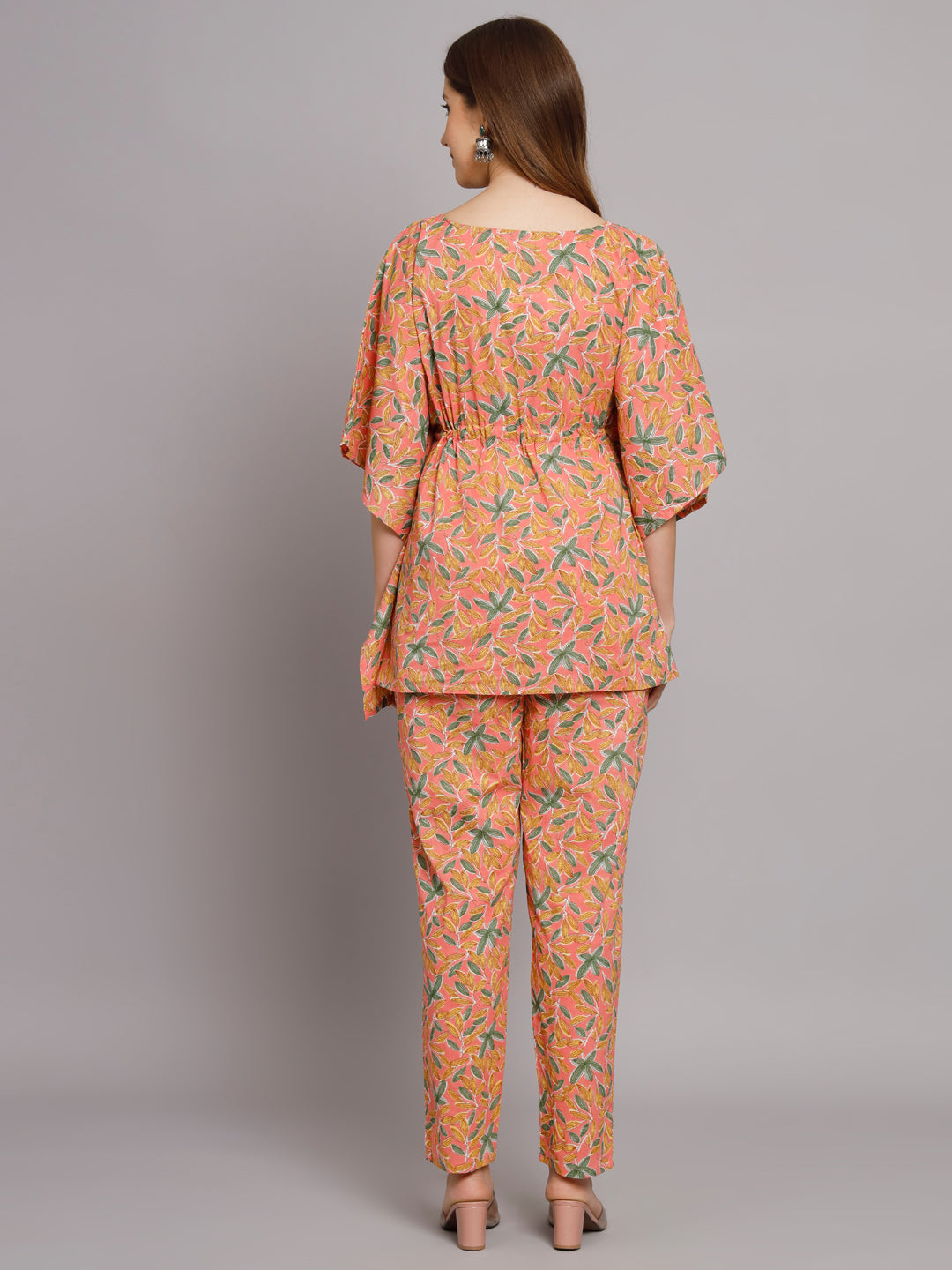 Floral Printed Kaftan Co-Ord Set