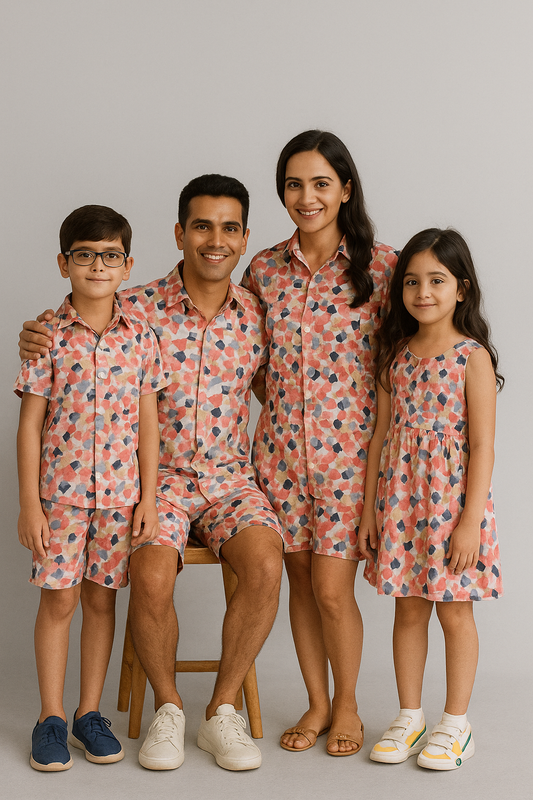 Family Matching Co ord Set –Pool Party  Combo – Printed