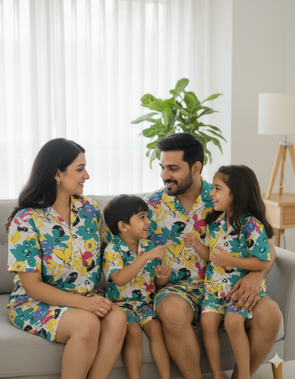 Family Matching Pool Party/Vacation – Tropical Resort wear for All Ages