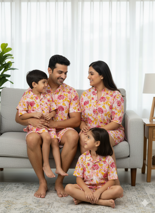 Family Matching Pool Party/Vacation – Tropical Resort wear for All Ages