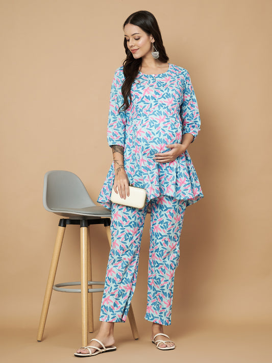 Night Dress For Pregnant Ladies | Maternity Feeding Gowns For Women COTNUF Night Dress For Pregnant Ladies | Maternity Feeding Gowns For Women COTNUF